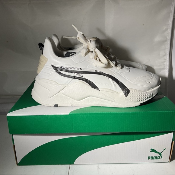 Puma RS-X Brush Jr Big Girl’s size 6 fits Women’s size 7.5 new 395807 01 White